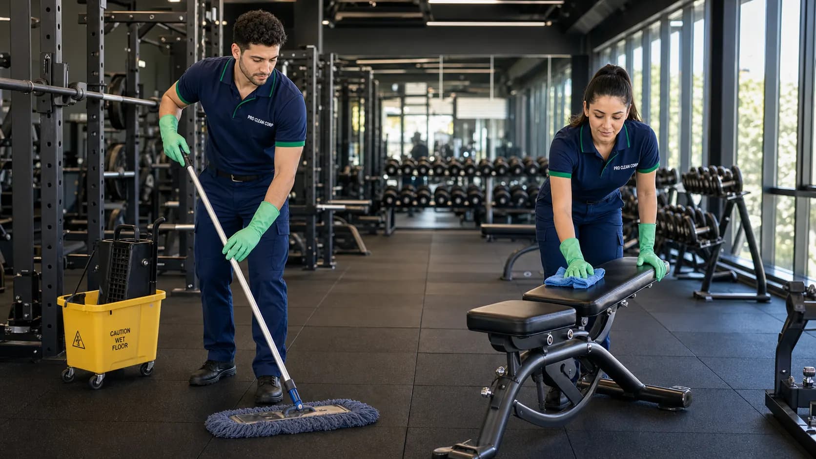 Gym Cleaning commercial cleaning services in Alexandria