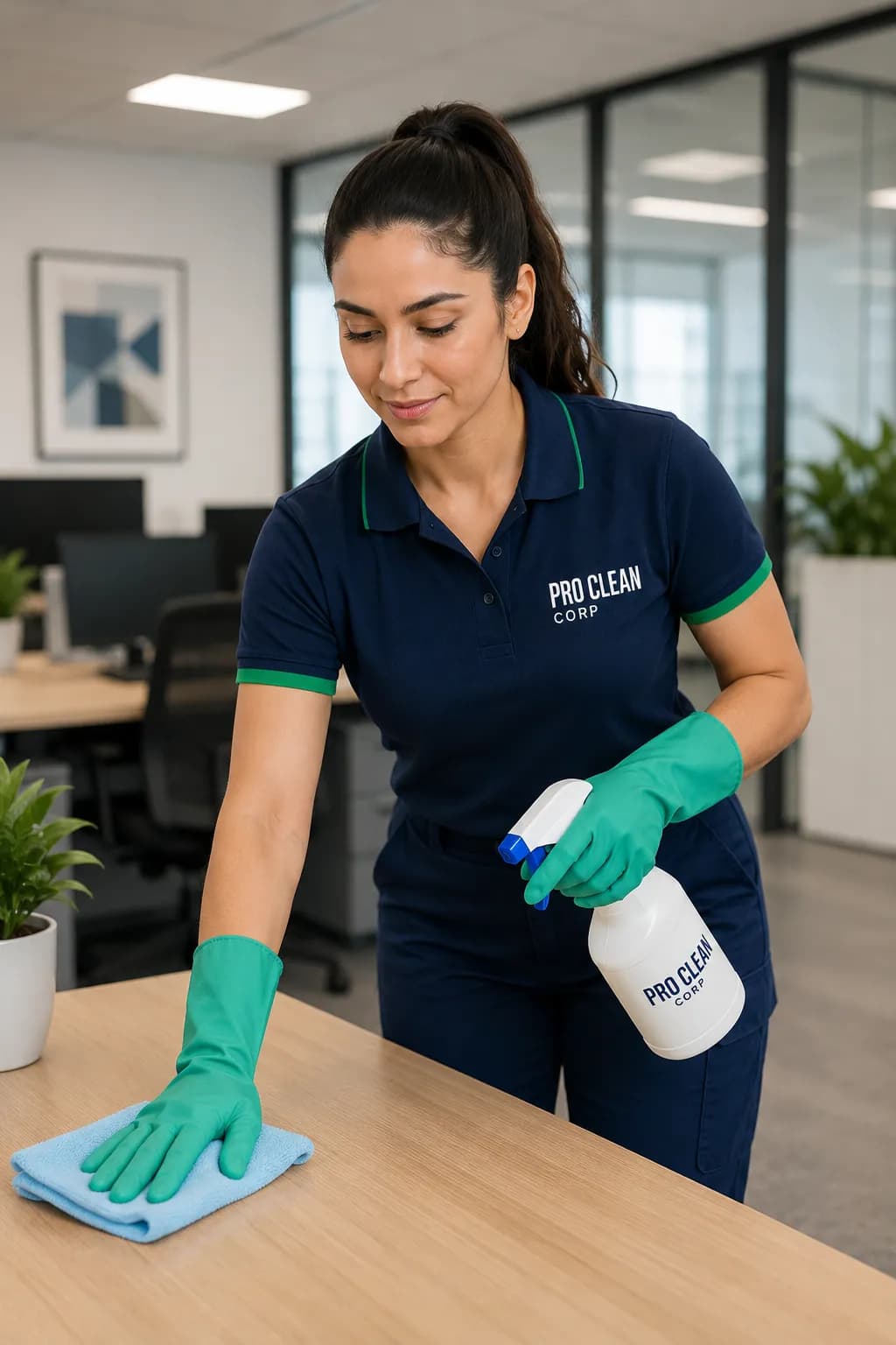 Professional commercial cleaning team Alexandria